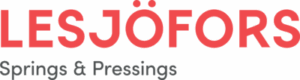 logo lesjofors tagline red black rgb 400x106